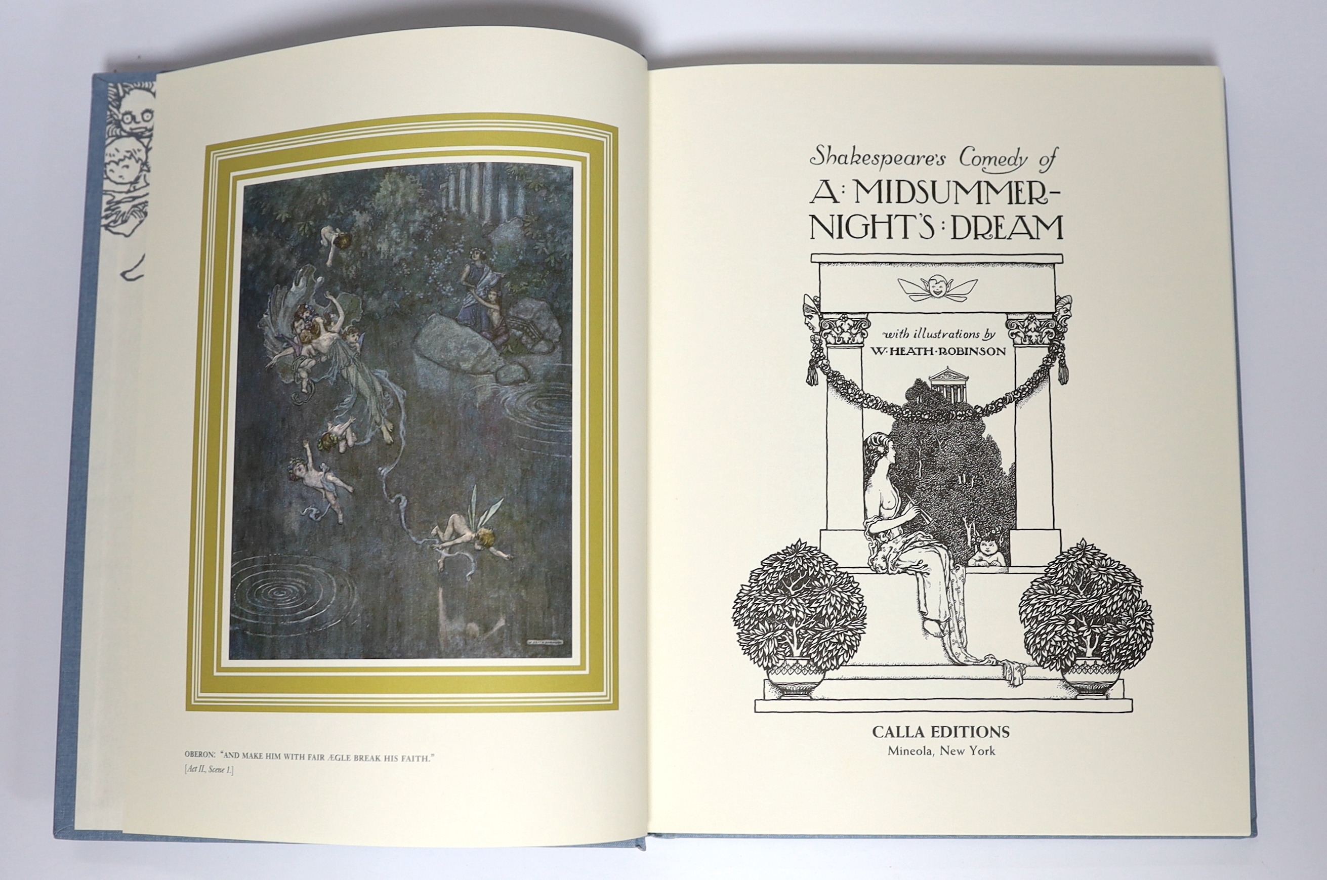 Dulac, Edmund - Edmund Dulac’s Picture-Book for the French Red Cross, 4to, rebound blue half morocco, with 20 tipped-in colour plates, Hodder and Stoughton, London, c. 1915, in slip case, and W. Heath Robinson (illustrat